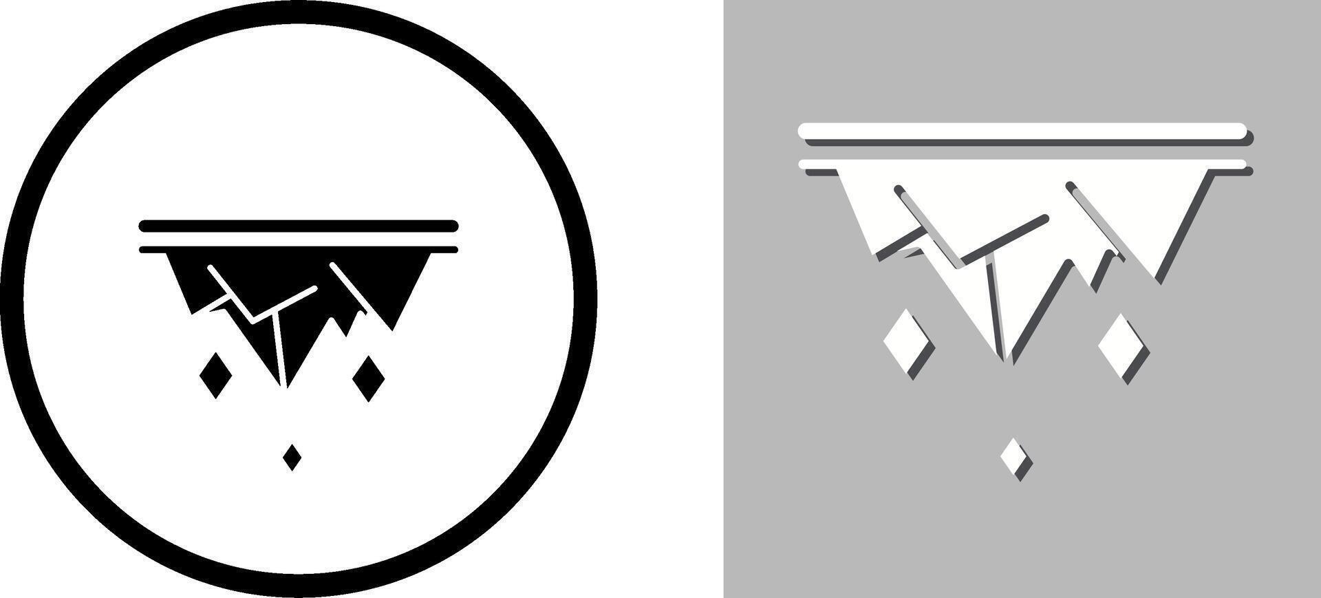 Icicle Icon Design vector