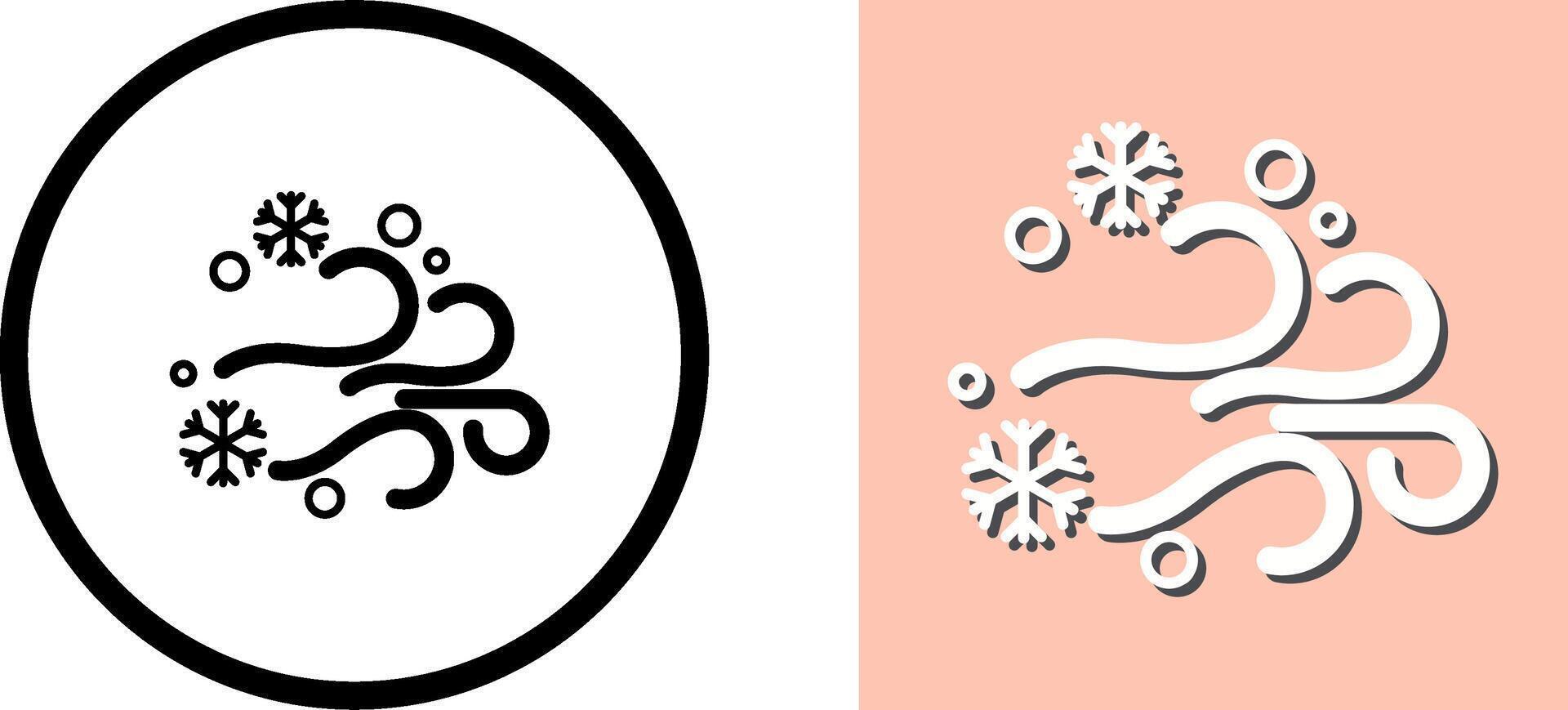 Blizzard Icon Design vector
