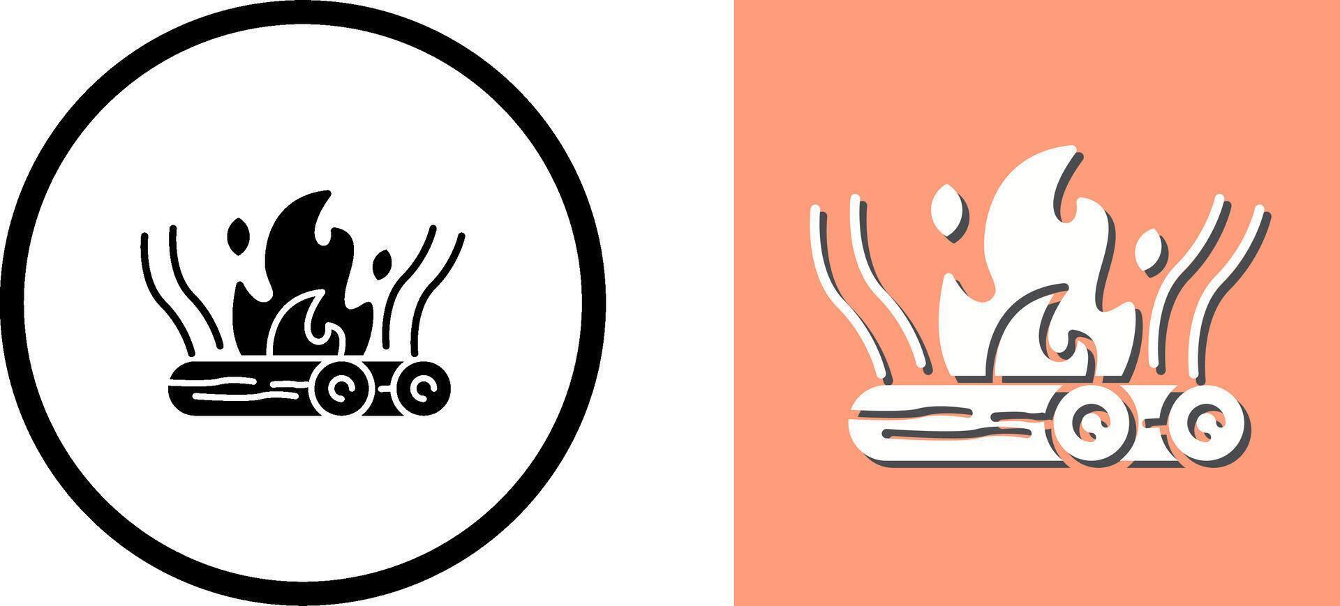Bonfire Icon Design vector