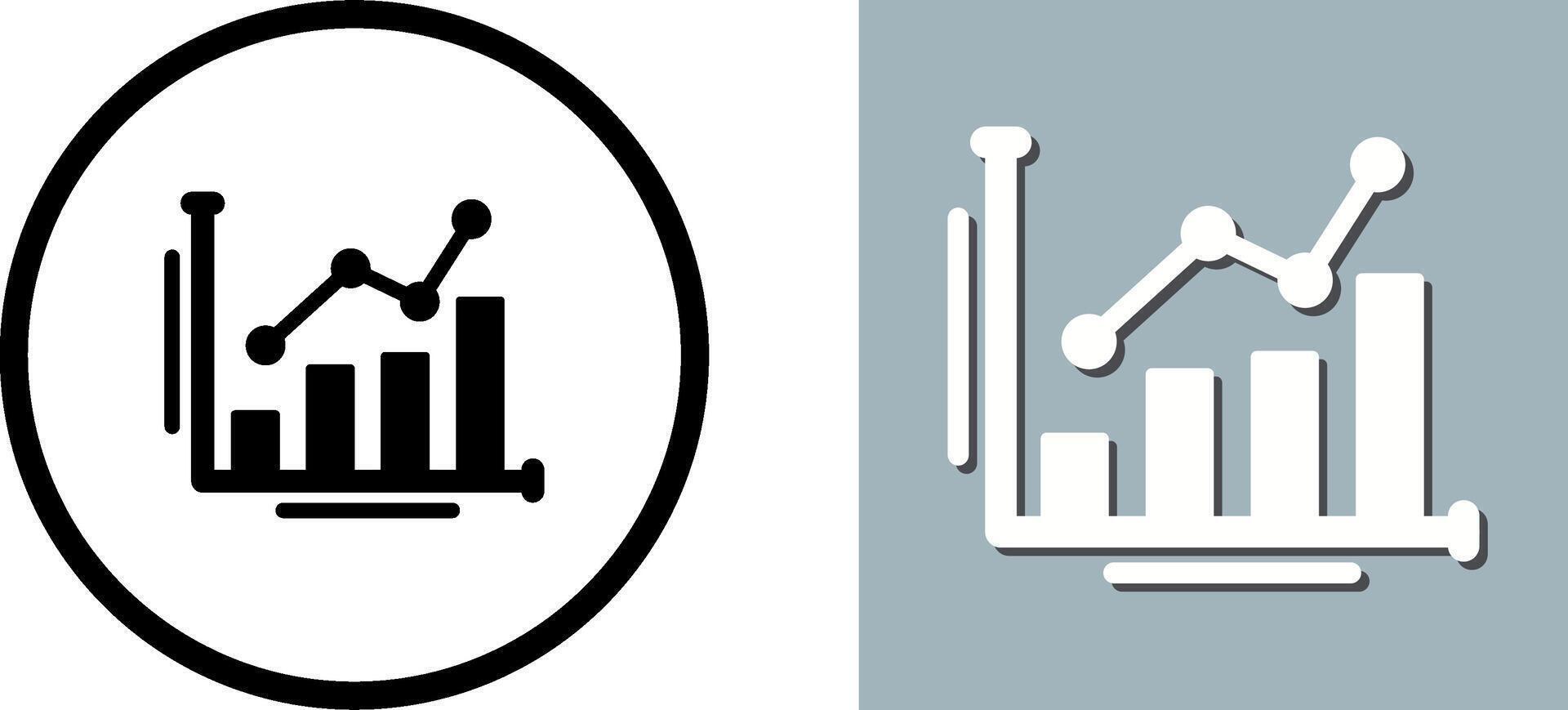 Bar Chart Icon Design vector