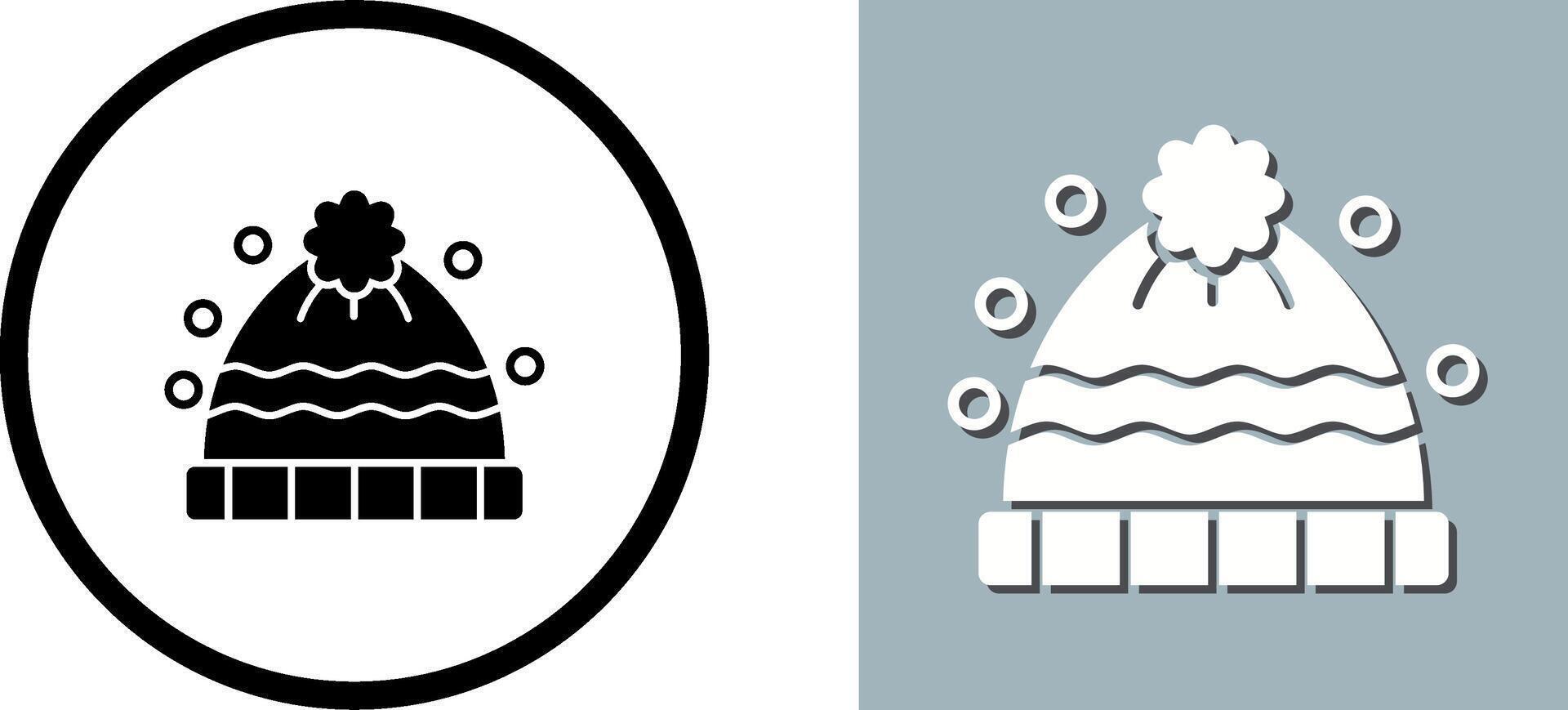 Winter Hat Icon Design vector