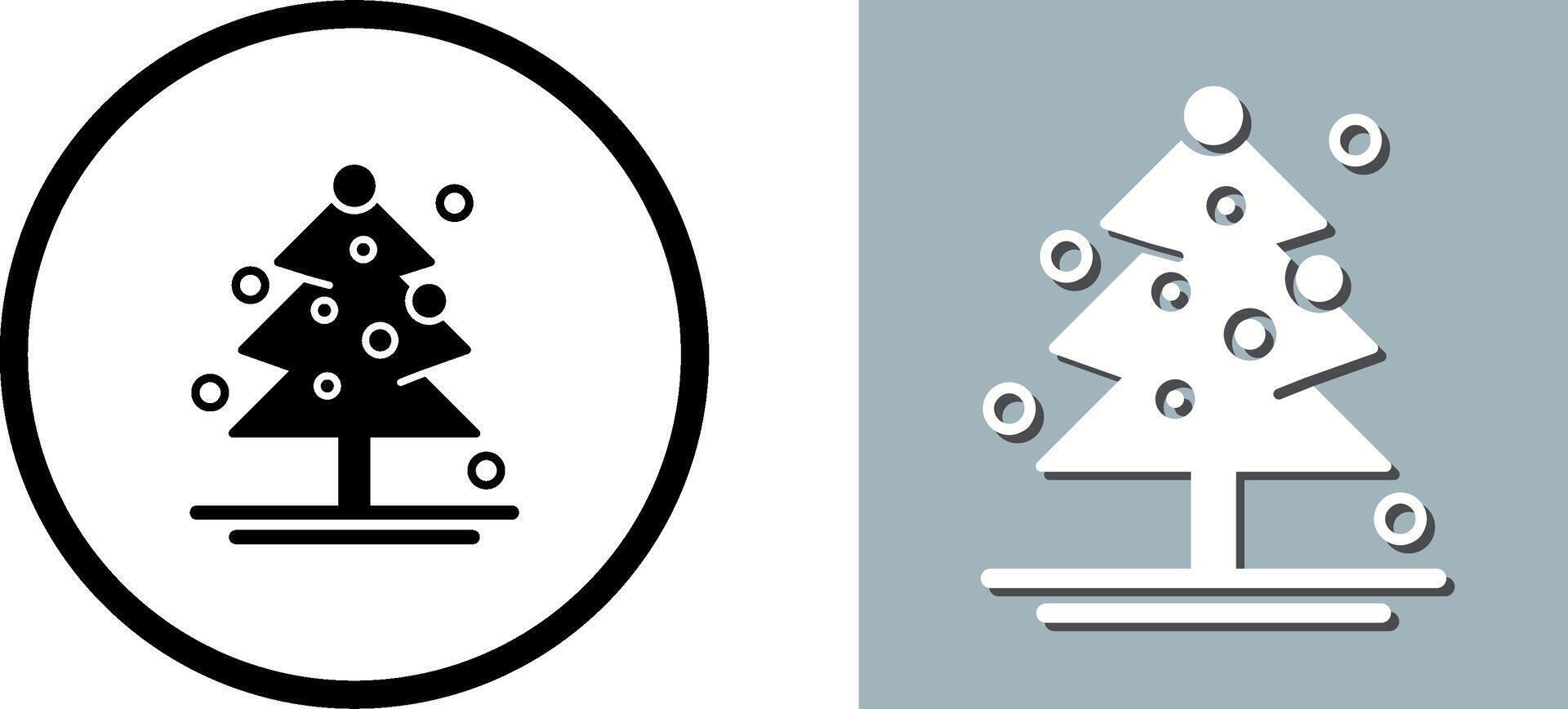 Christmas Tree Icon Design vector