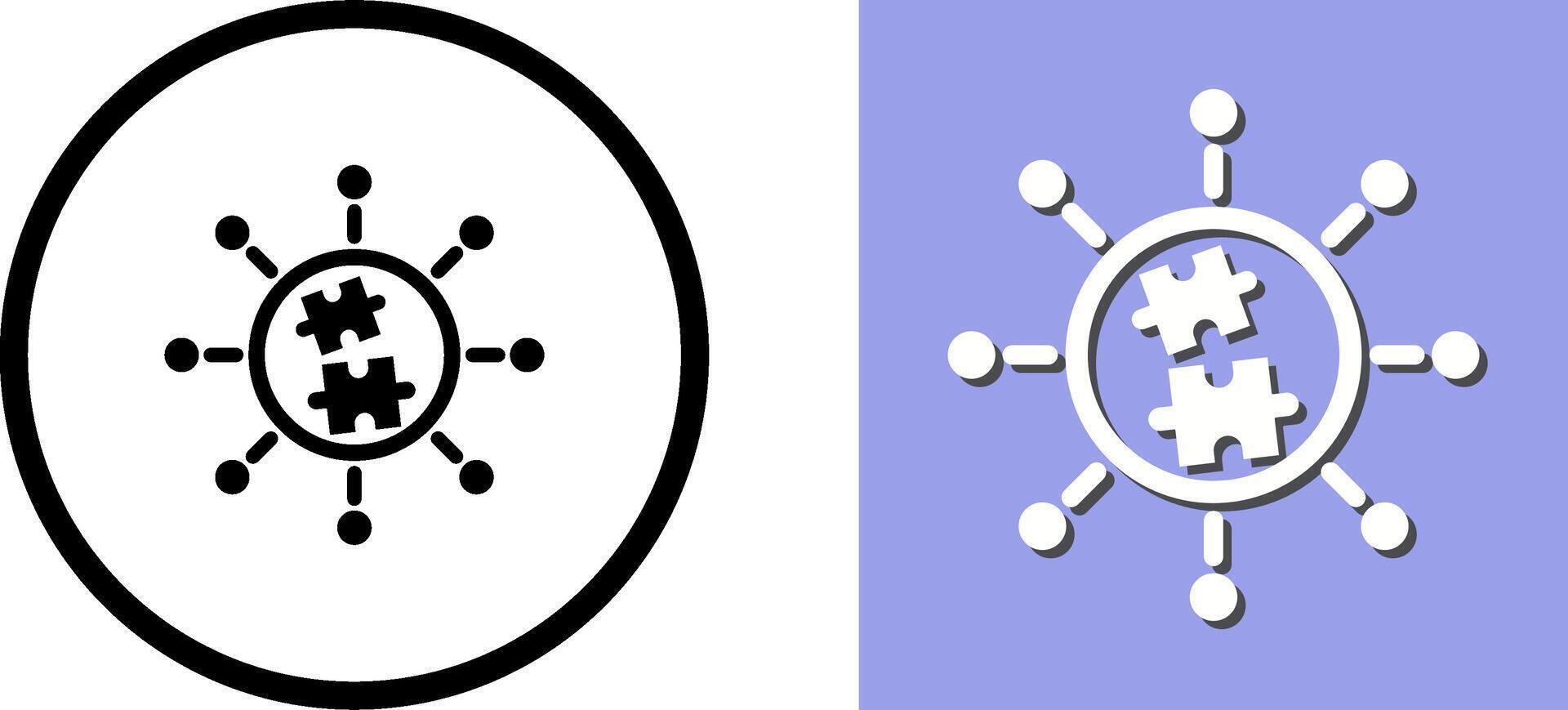 Puzzle Icon Design vector