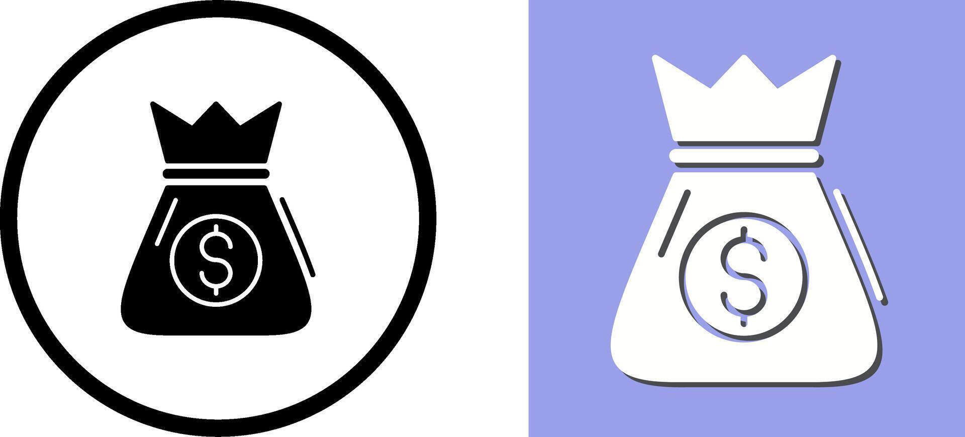 Money Bag Icon Design vector