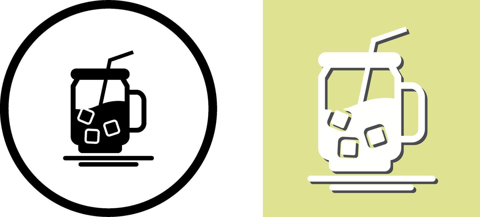 Iced Tea Icon Design vector