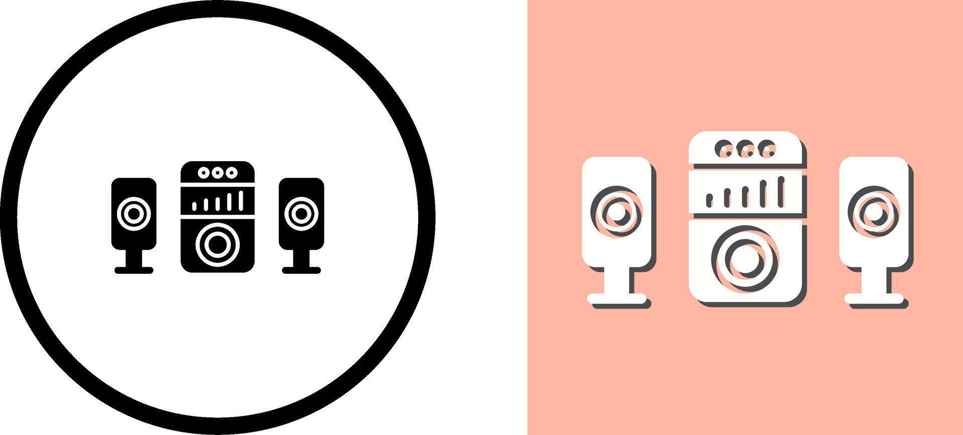 Sound System Icon Design vector