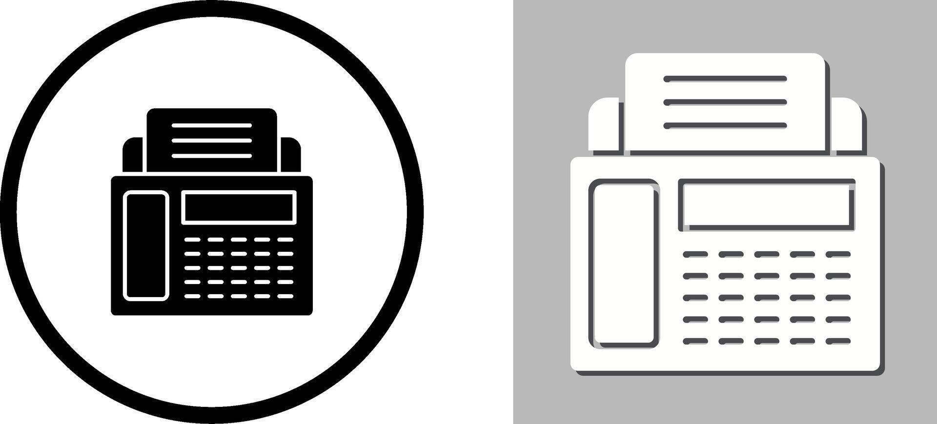 Fax Machine Icon Design vector