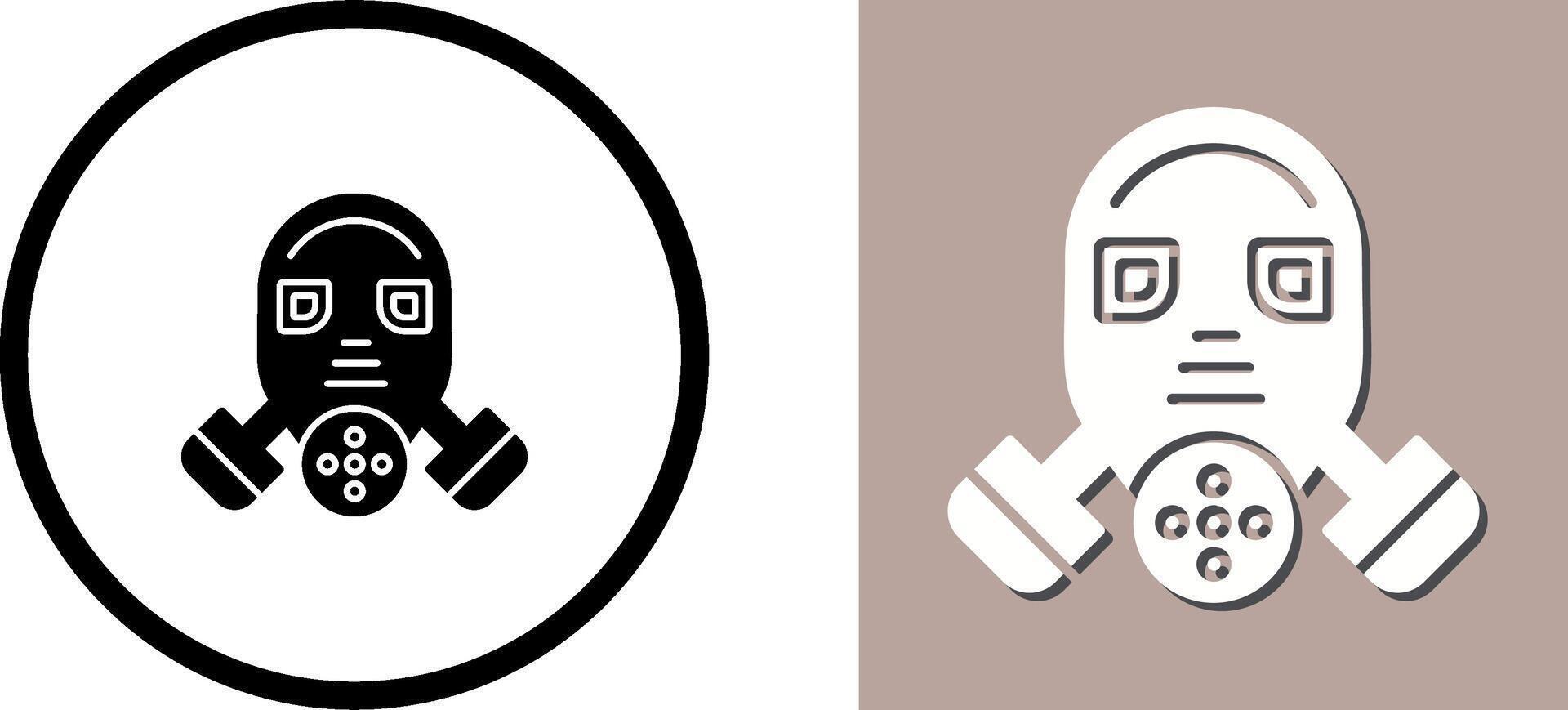 Gas Mask Icon Design vector