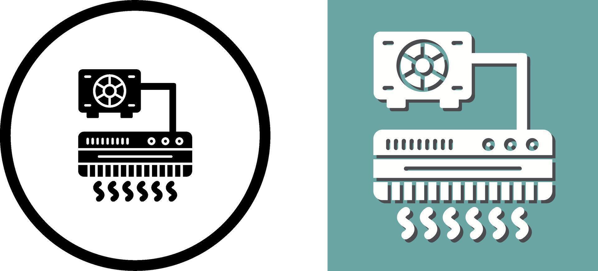 Air Conditioner Icon Design vector