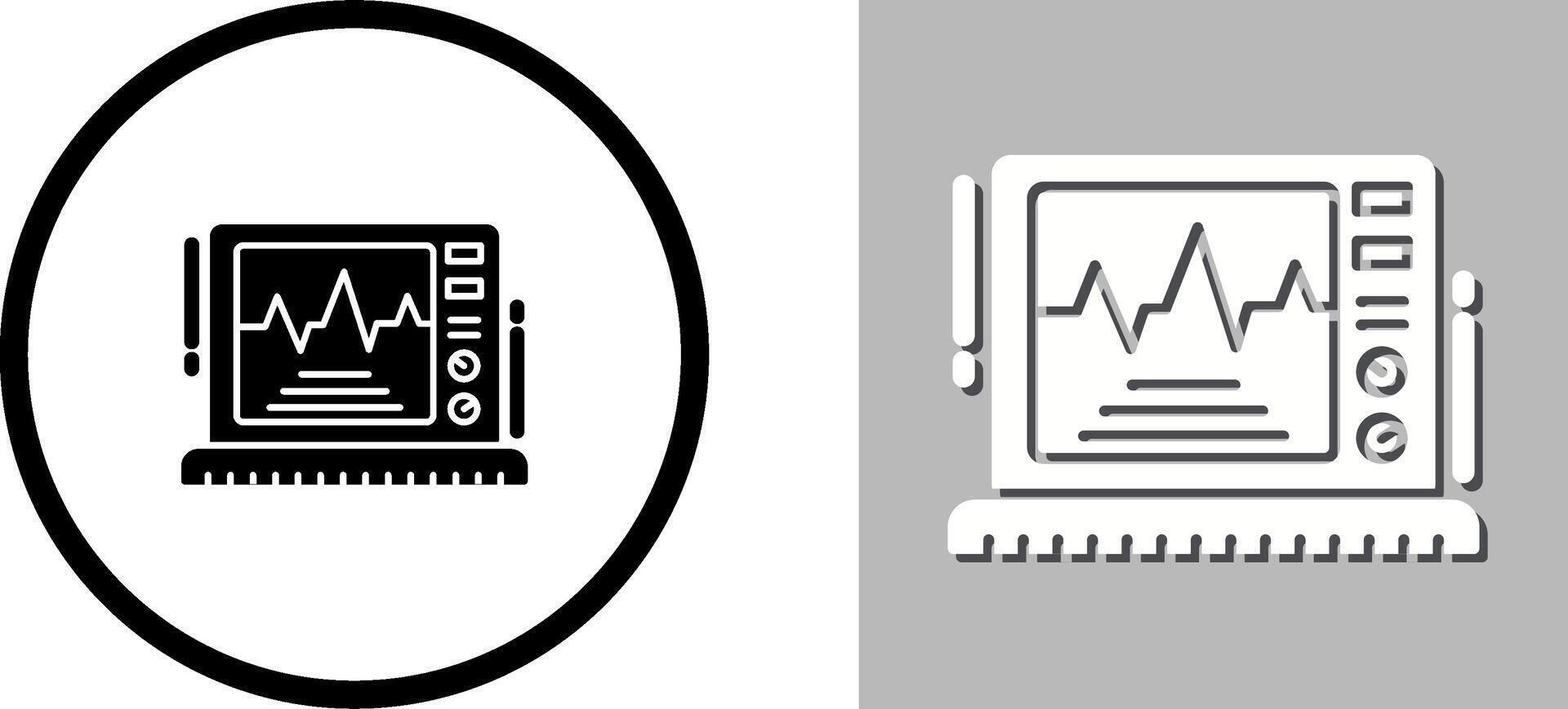 Ekg Monitor Icon Design vector