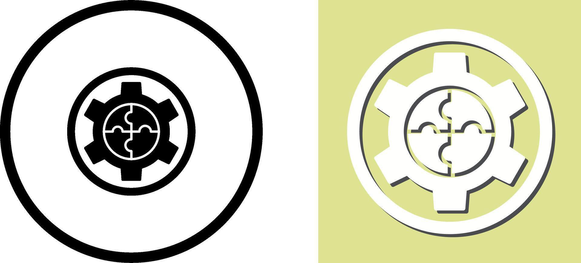 Solution Icon Design vector