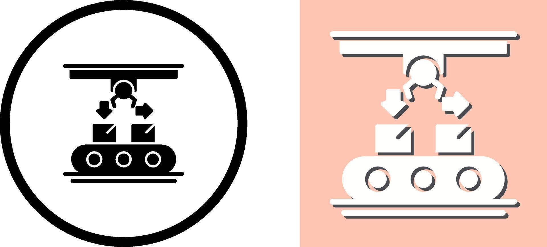Coneyor Icon Design vector