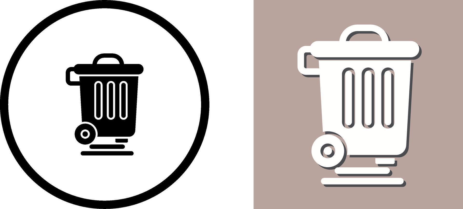 Dustbin Icon Design vector