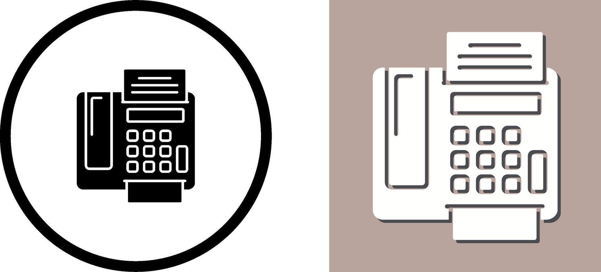 fax Machine Icon Design vector