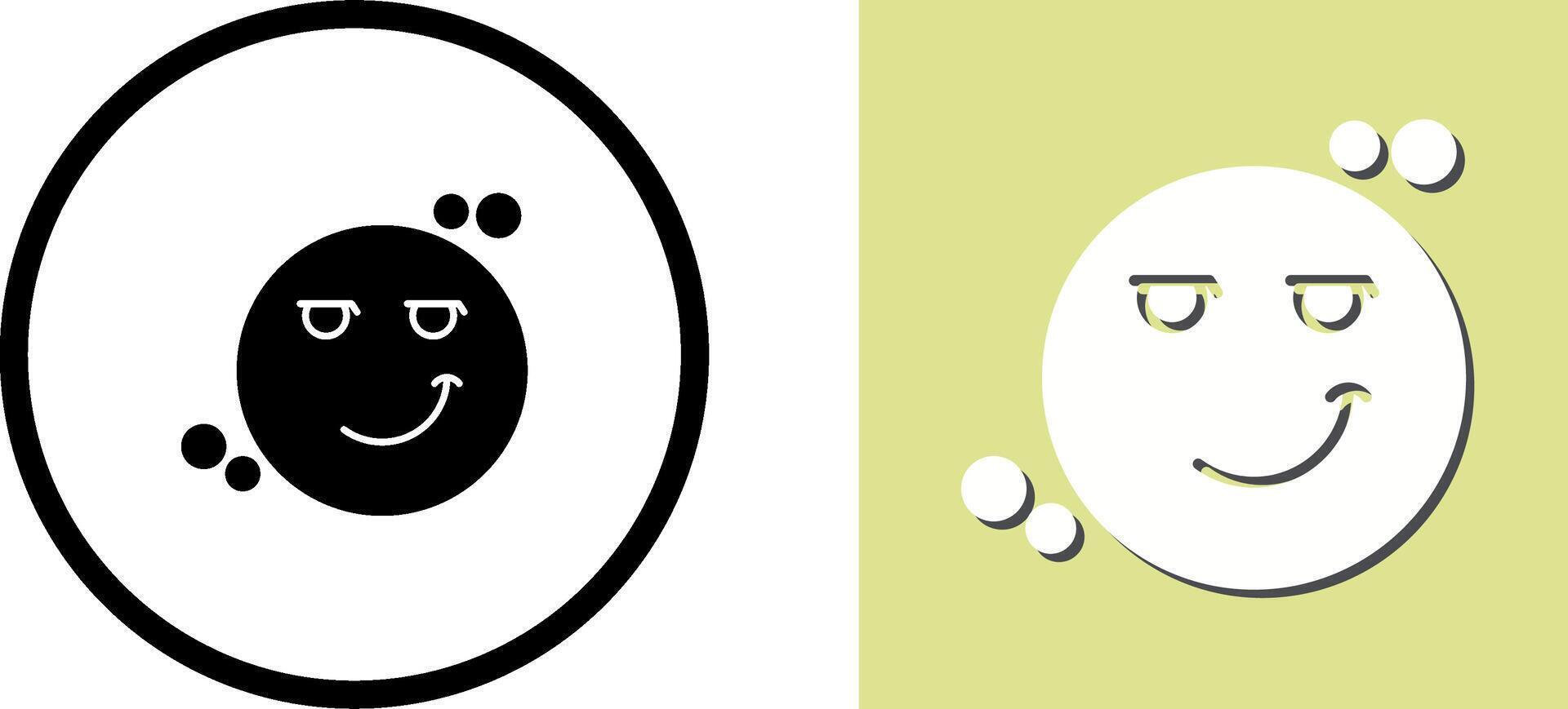 Smirk Icon Design vector