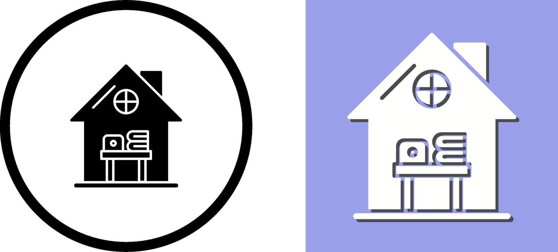 Home Work Place Icon Design vector