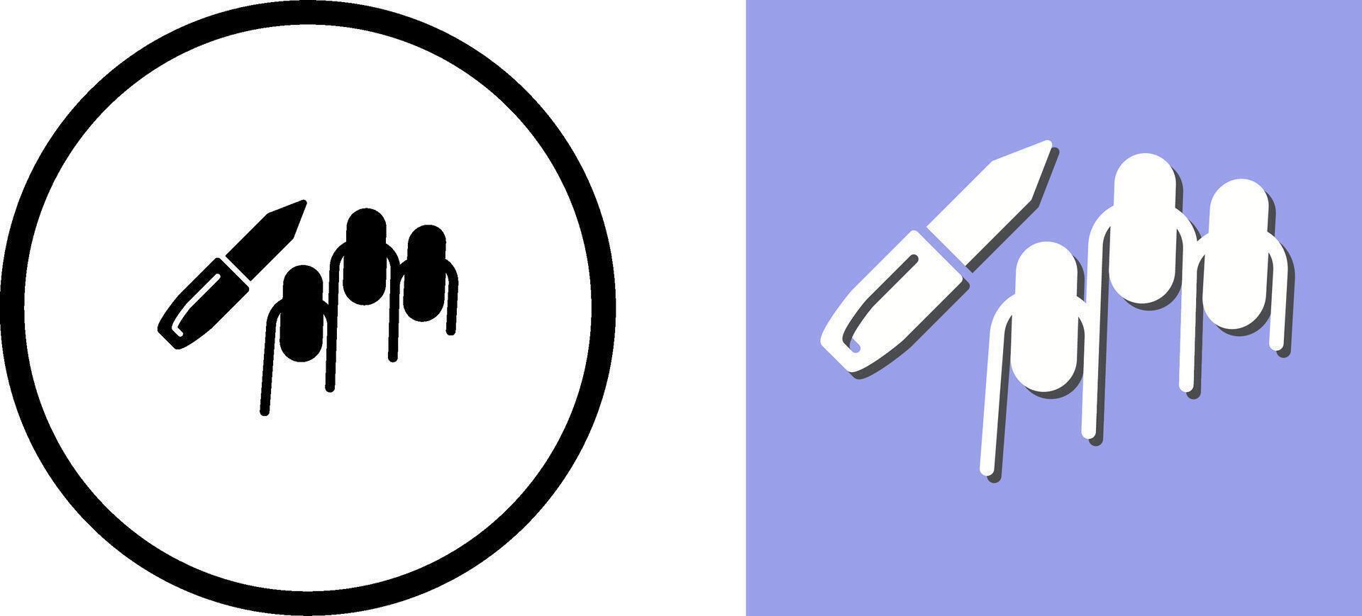 Manicure Icon Design vector