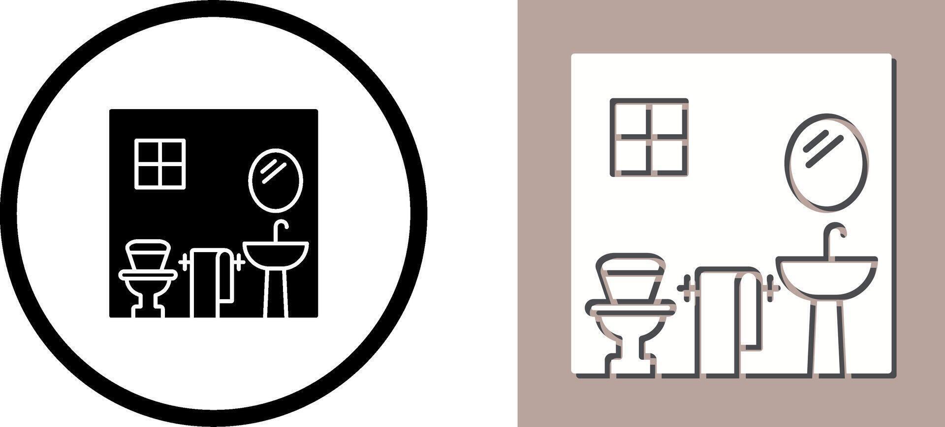 Bathroom Icon Design vector
