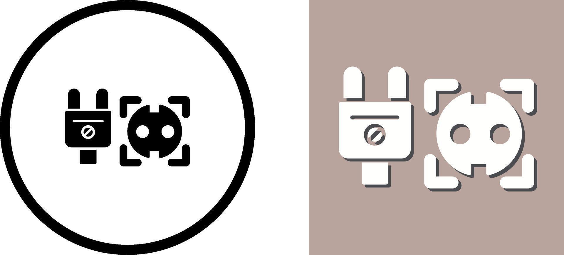 Socket Icon Design vector