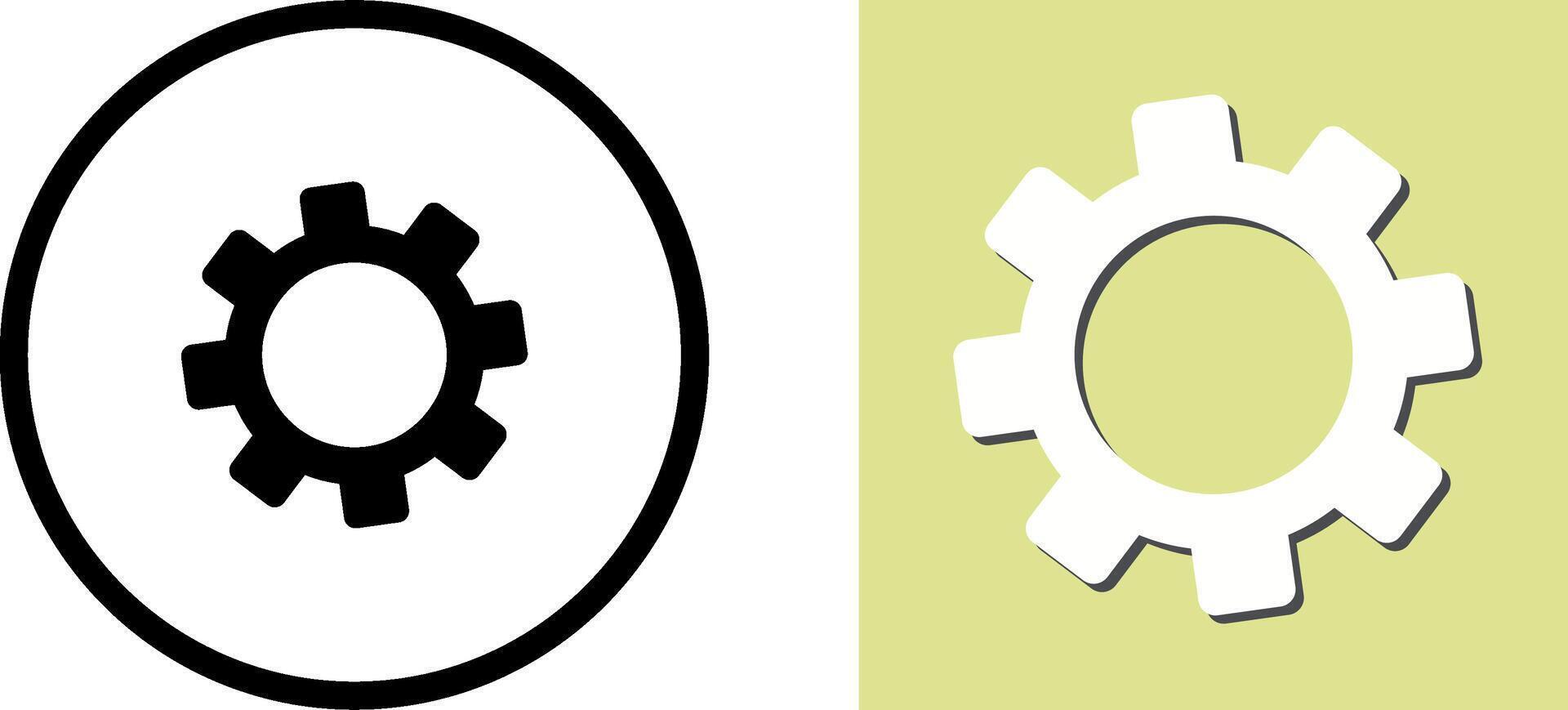 Cogwheel Icon Design vector