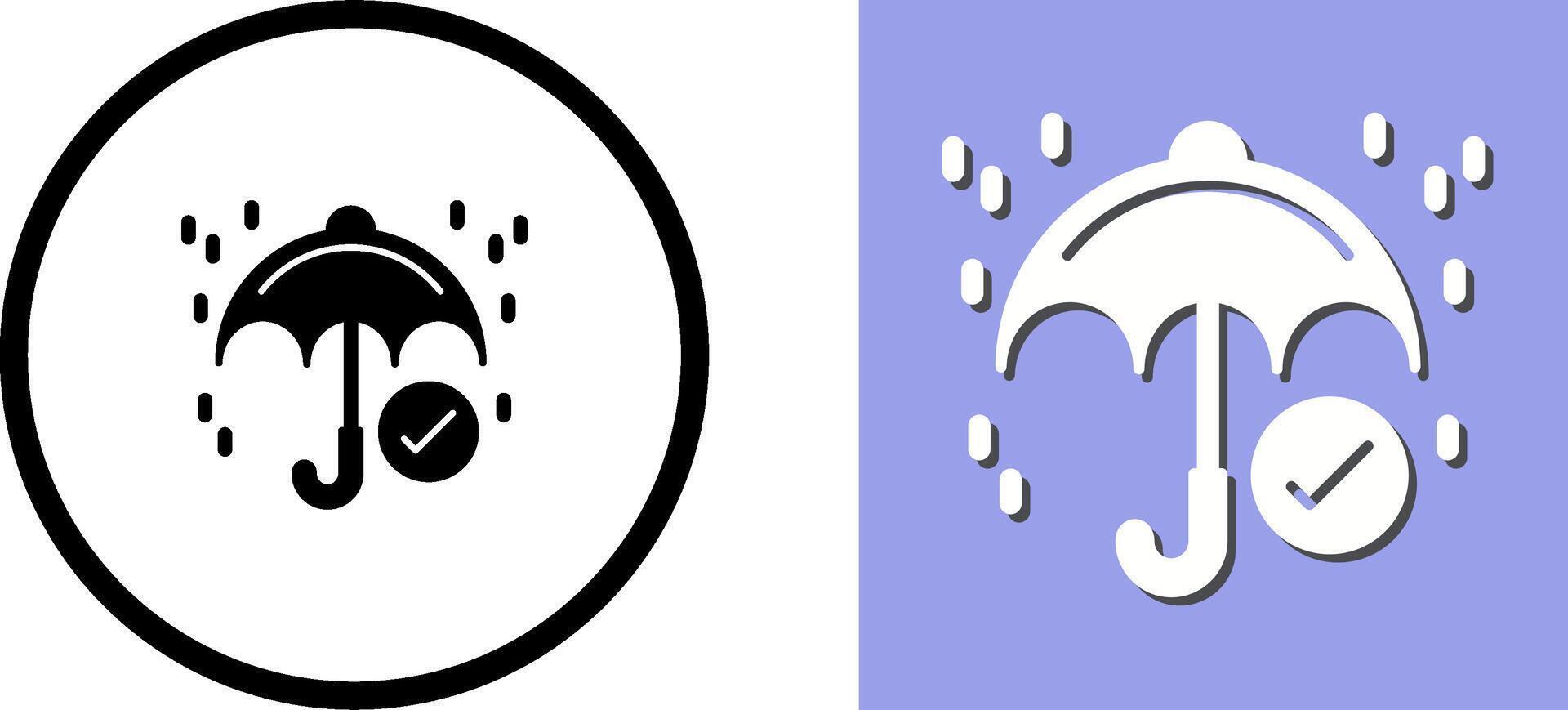 Keep Dry Icon Design vector