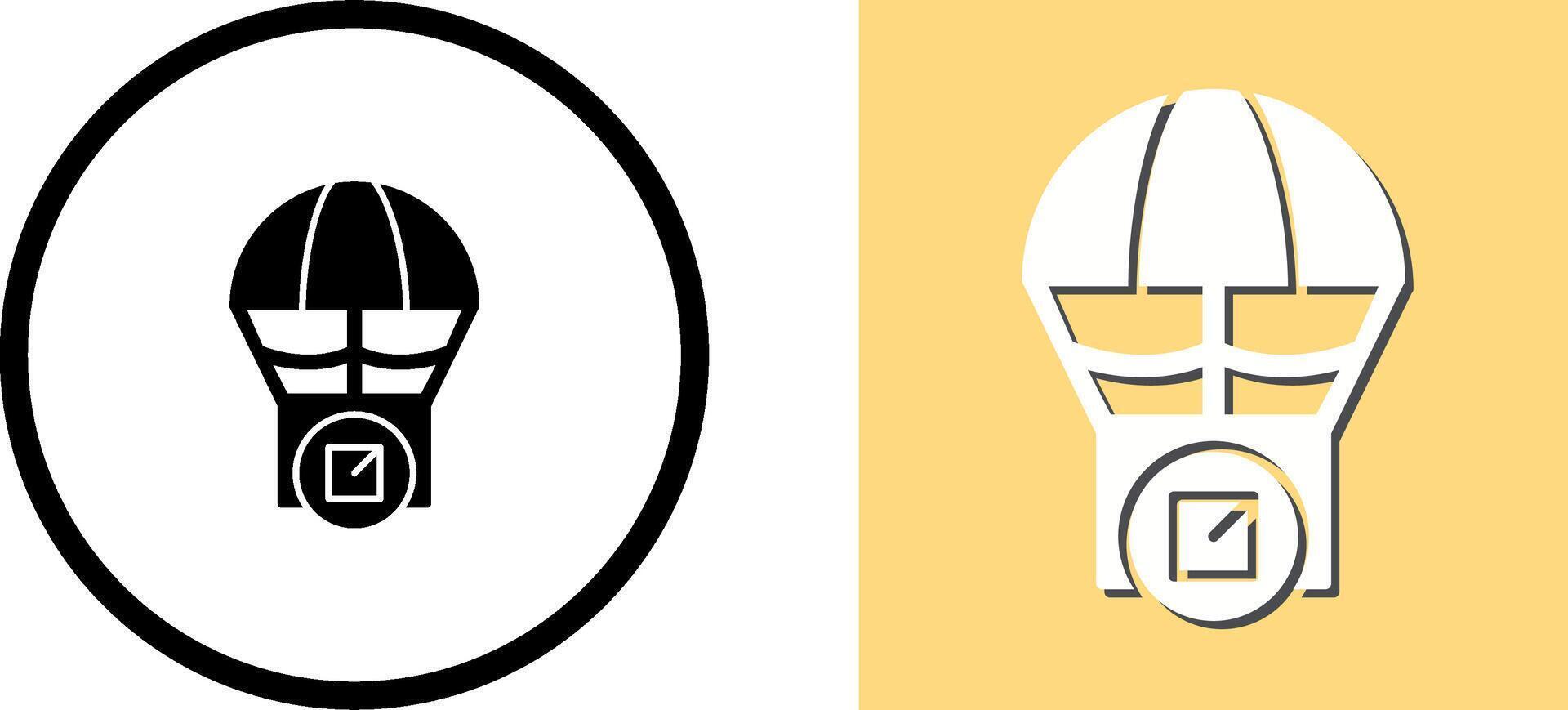 Parachute Icon Design vector