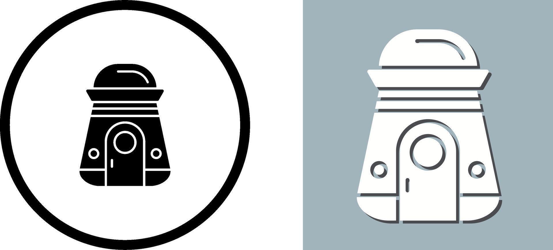 Space Capsule Icon Design vector