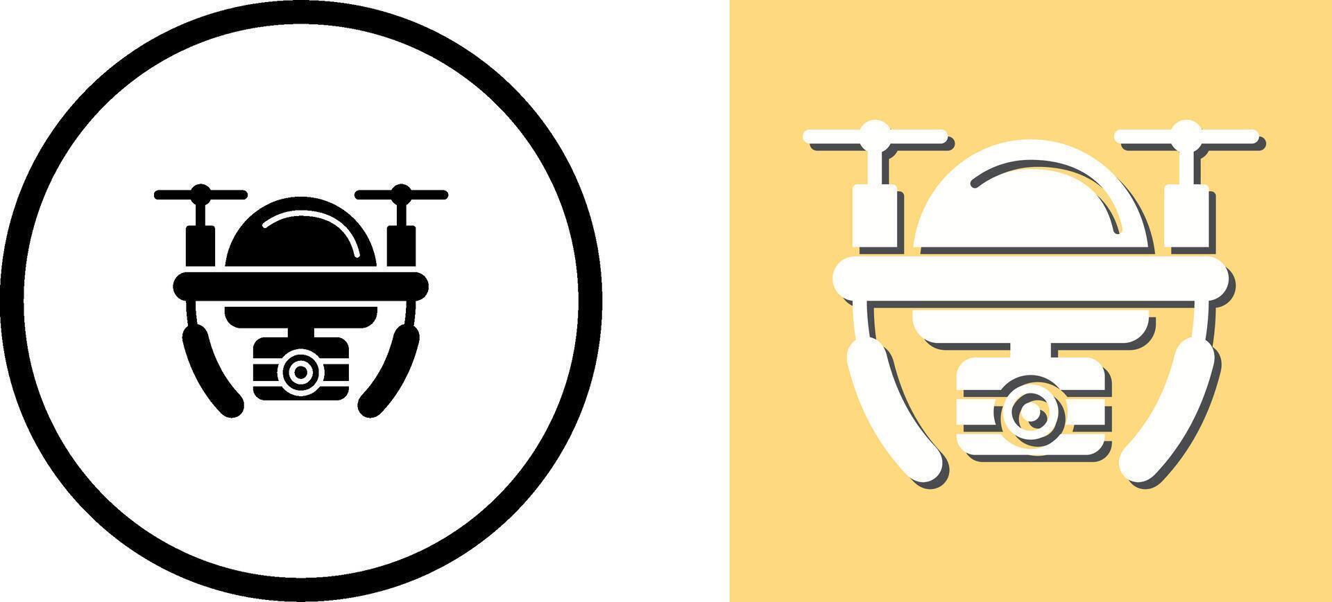Camera Drone Icon Design vector