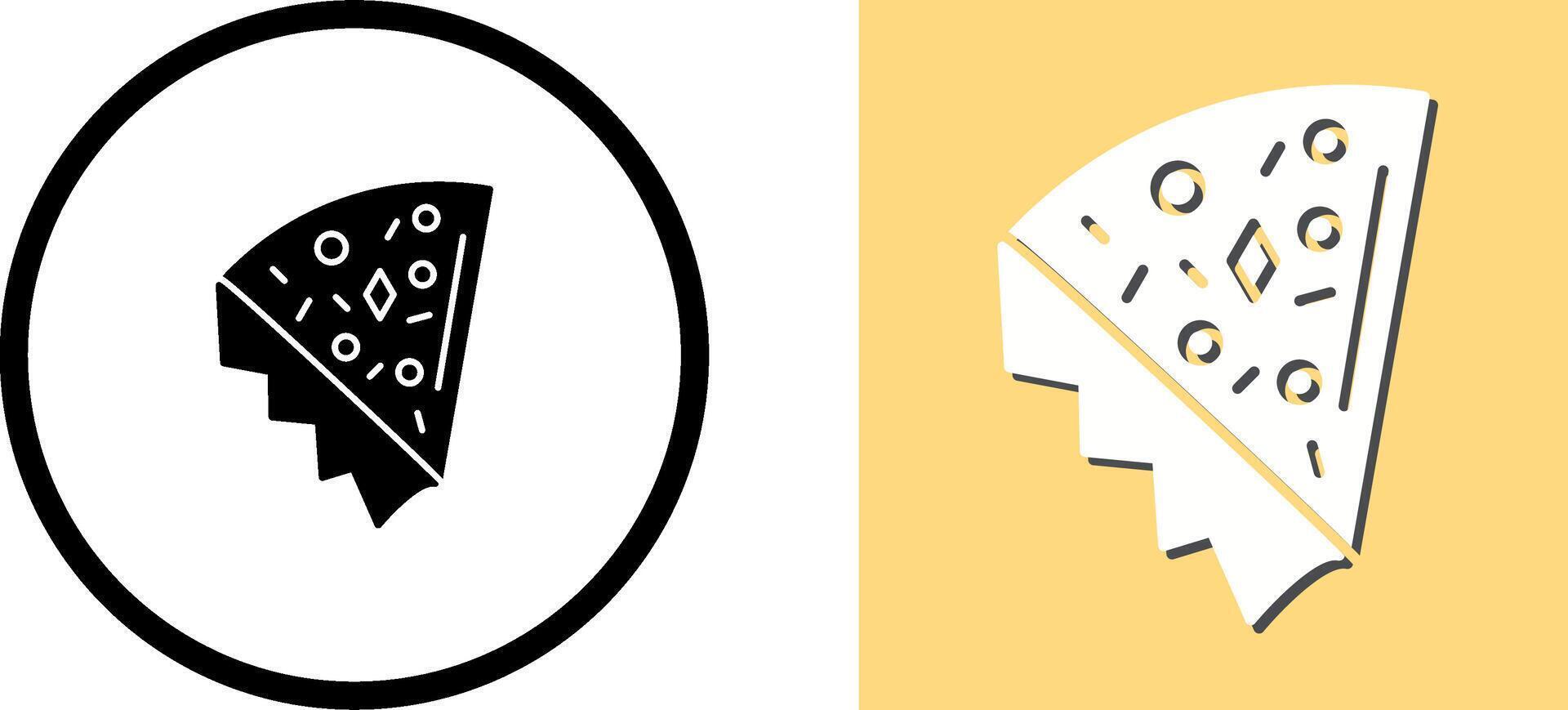 Pizza Slice Icon Design vector