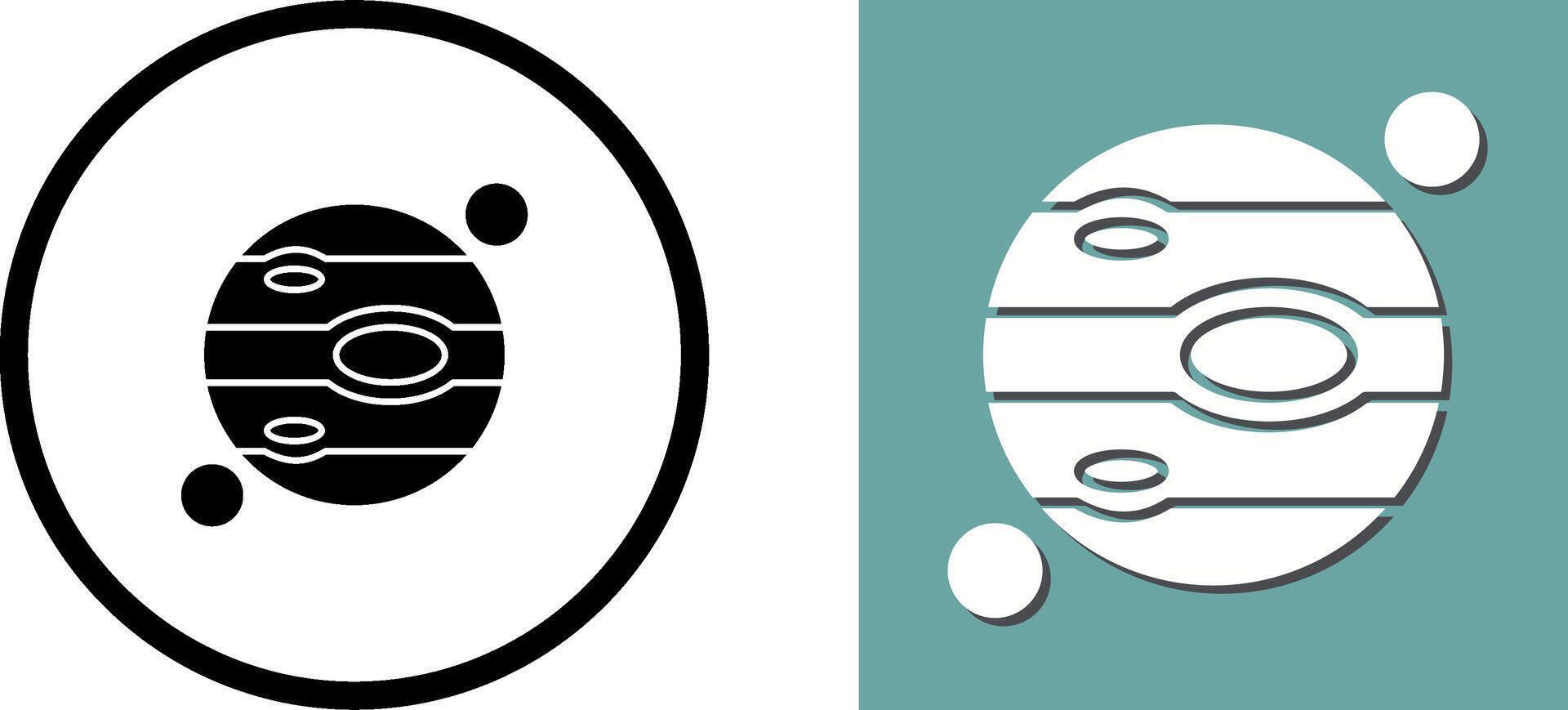 Jupiter Icon Design vector