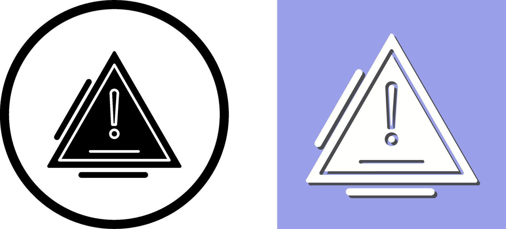 Warning Icon Design vector