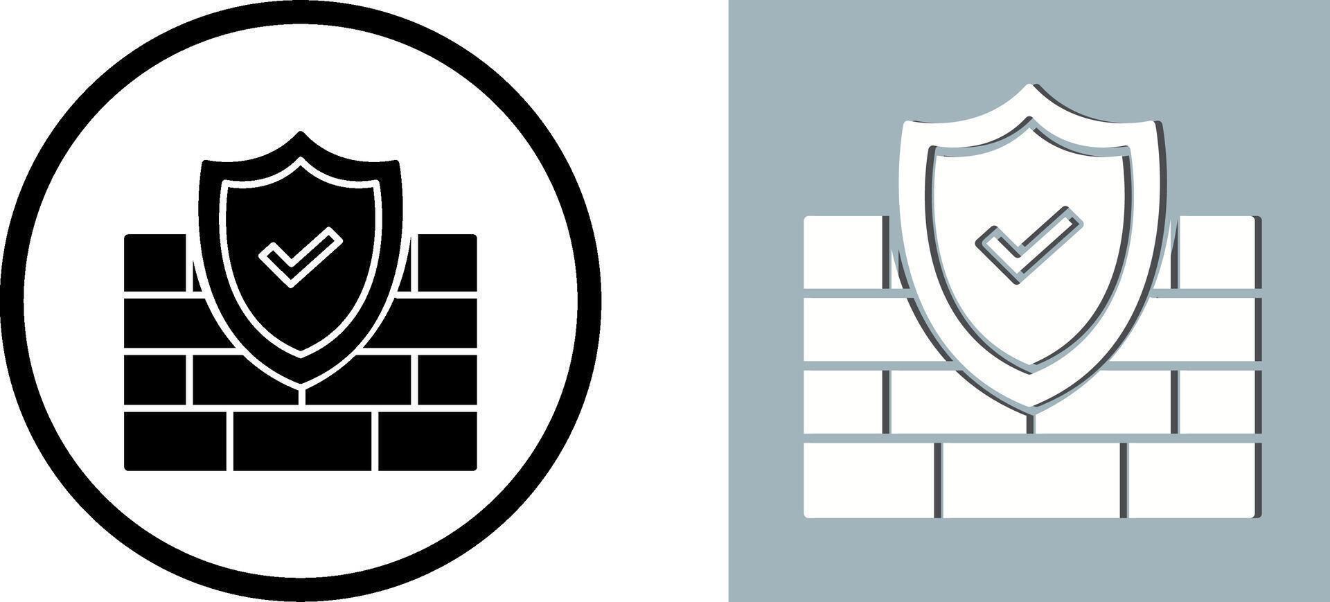FireWall Icon Design vector