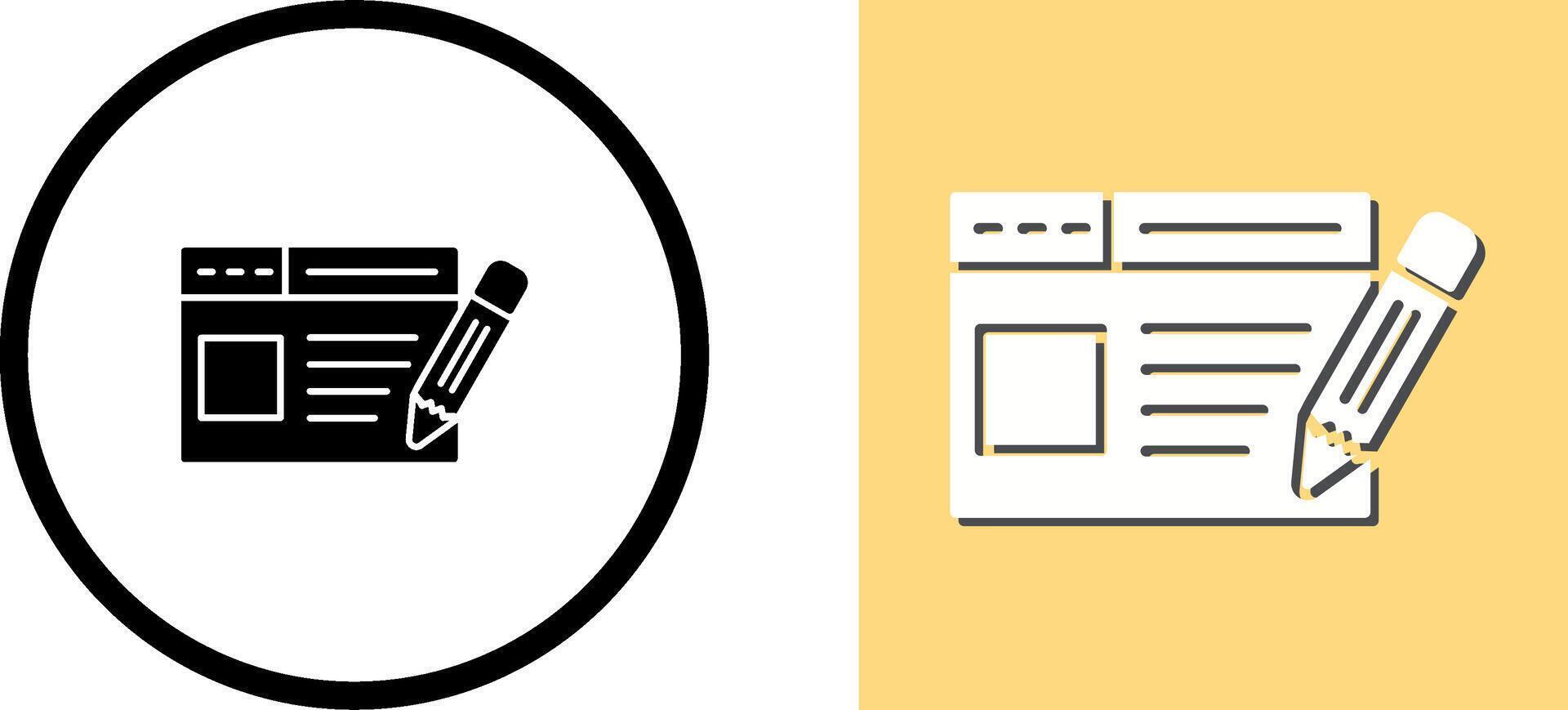 Web Page Icon Design vector