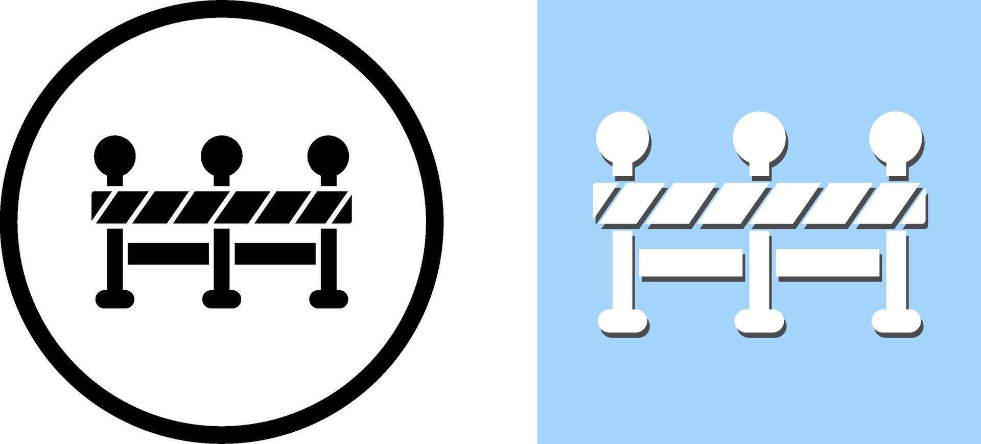 Roadblock Icon Design vector