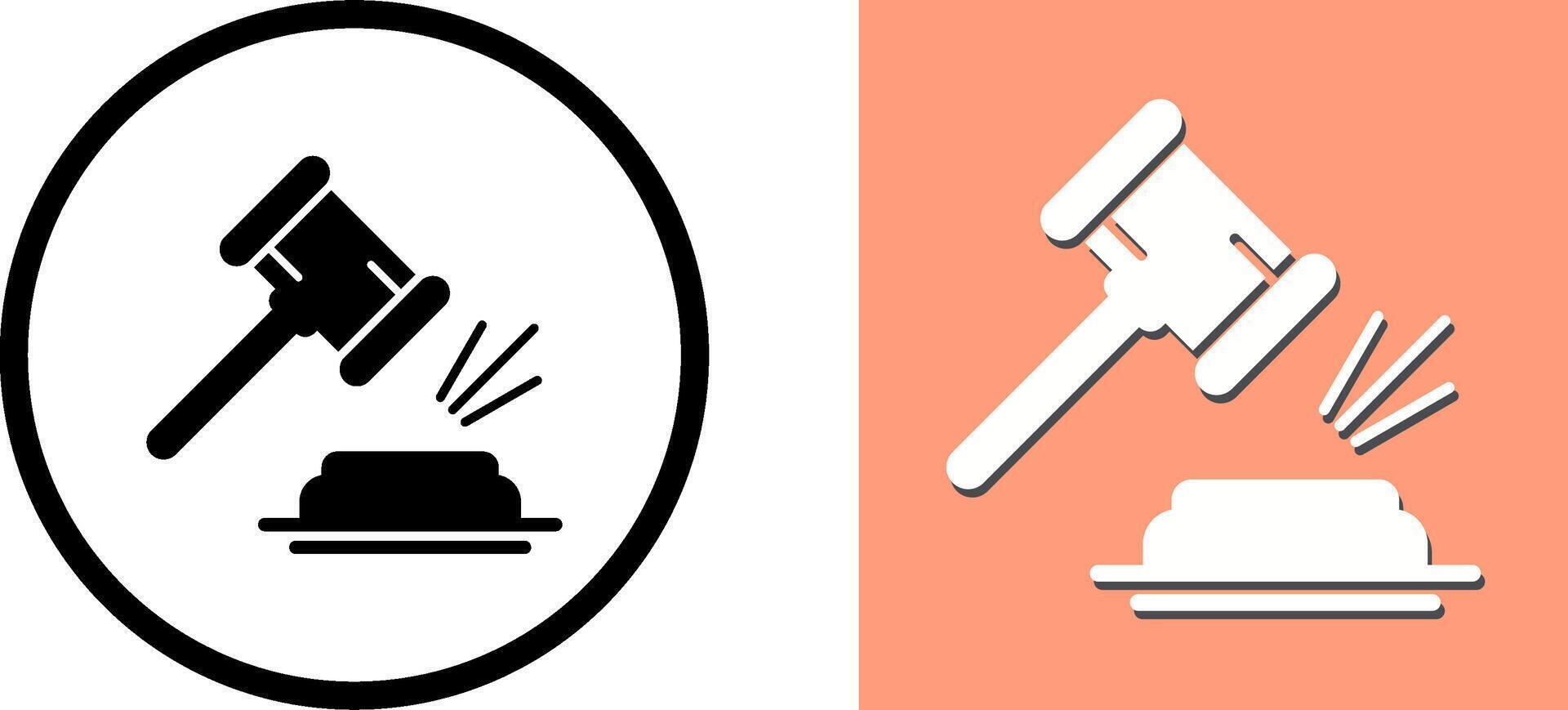 Gavel Icon Design vector