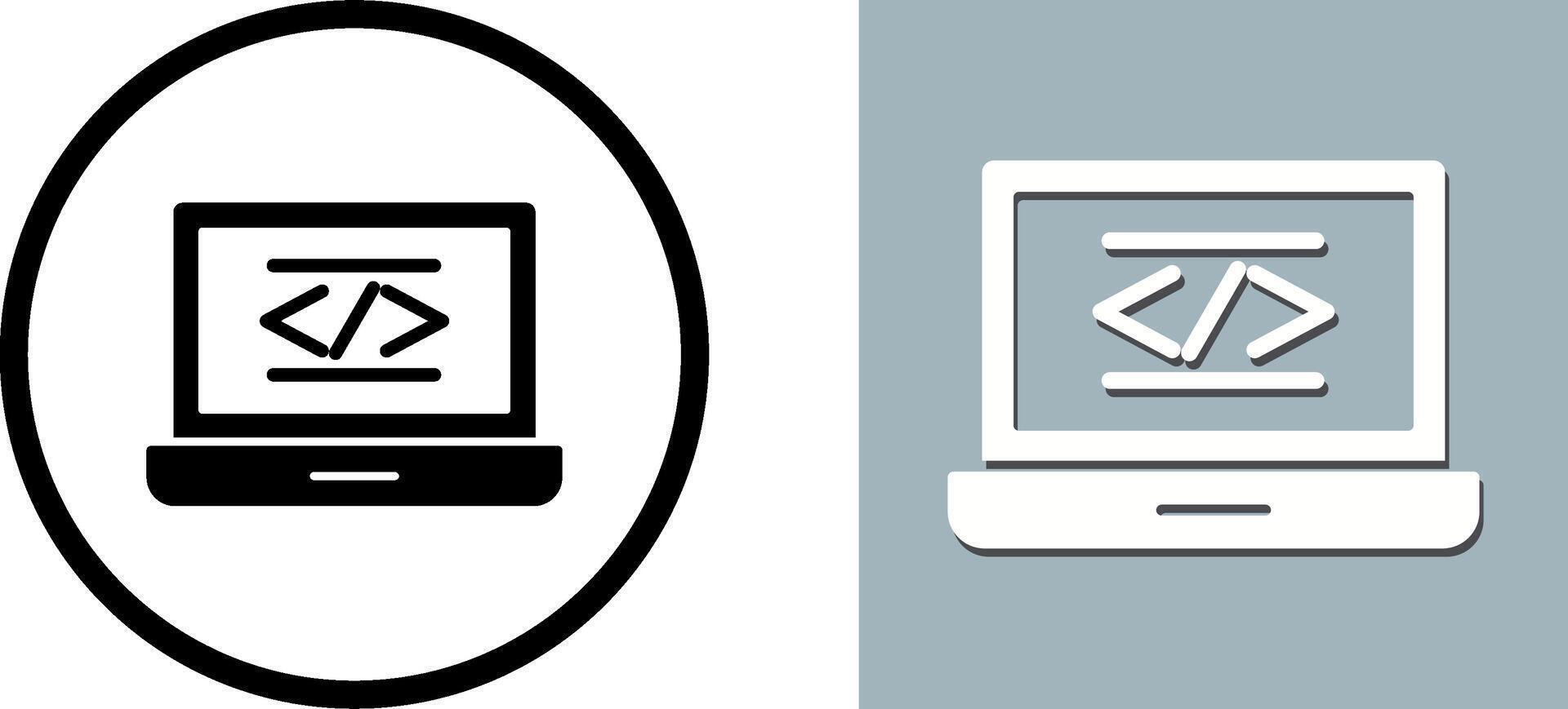 Coding Icon Design vector