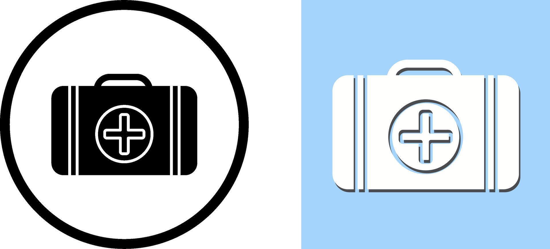 First Aid Kit Icon Design vector