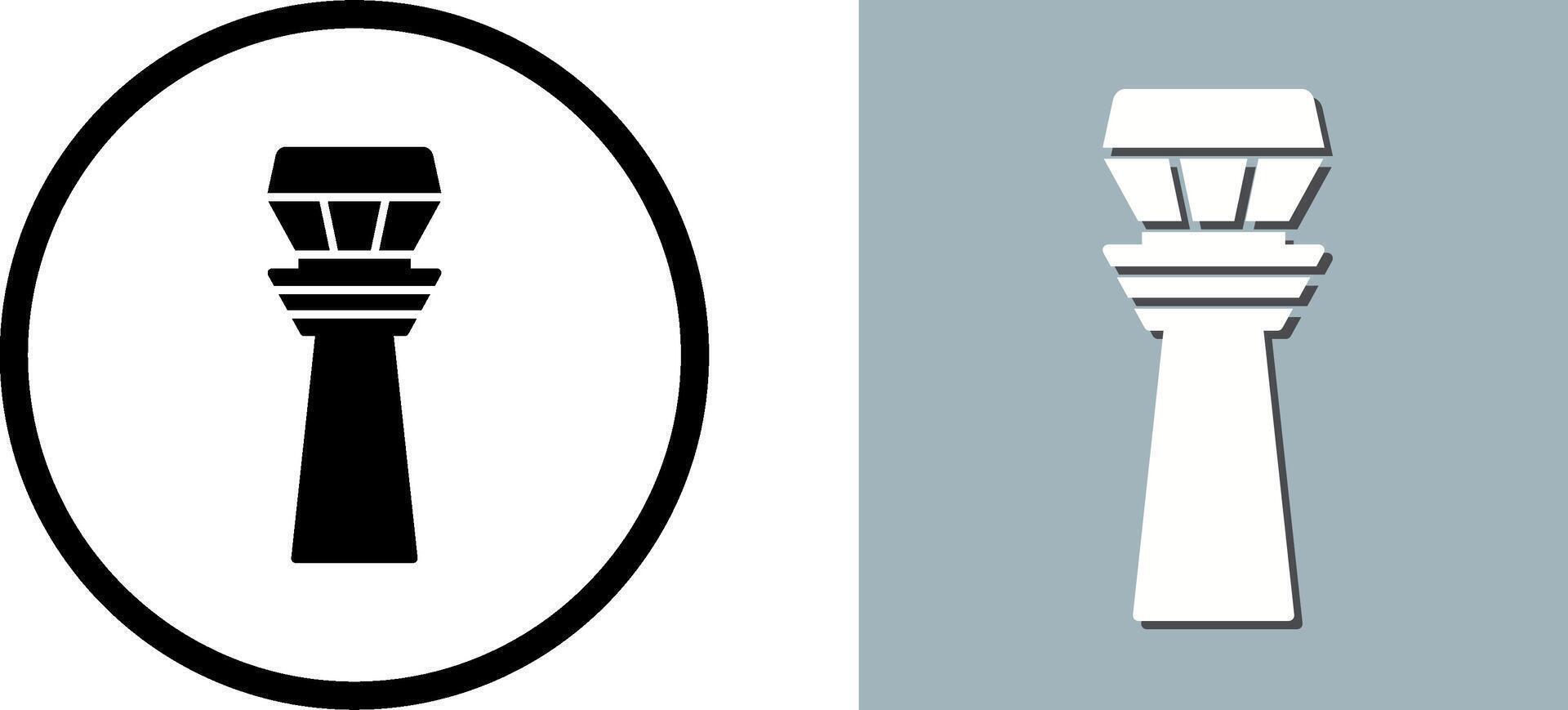 Control Tower Icon Design vector