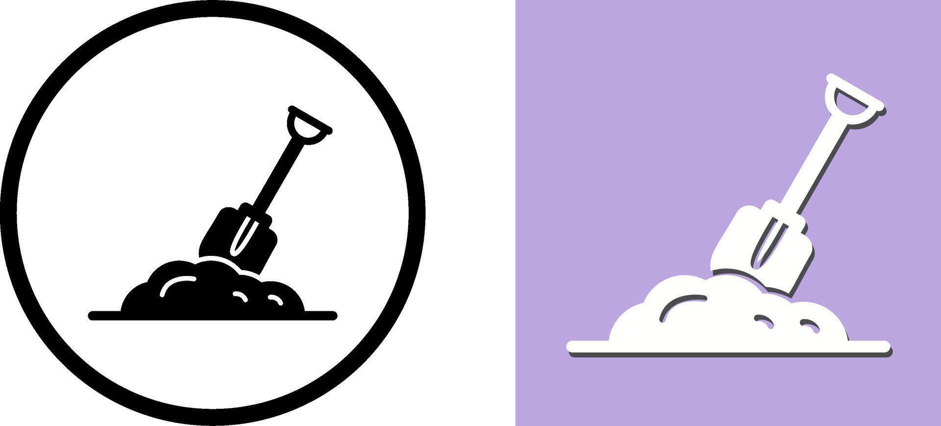 Digging Icon Design vector
