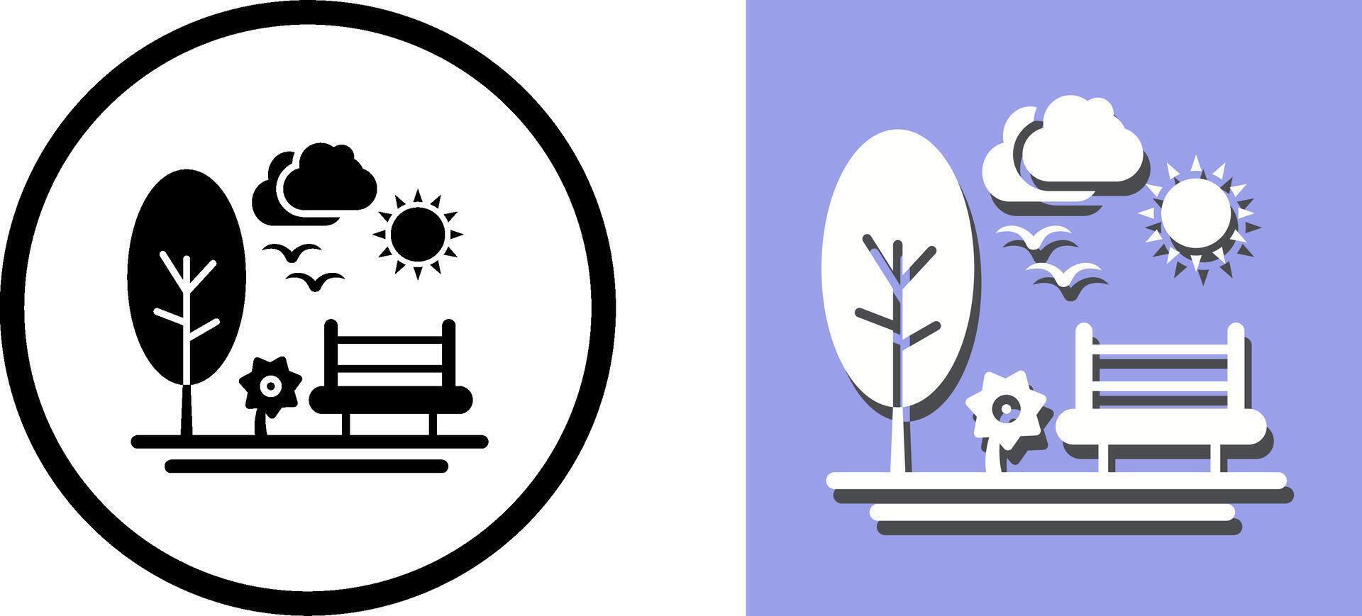 Park Icon Design vector