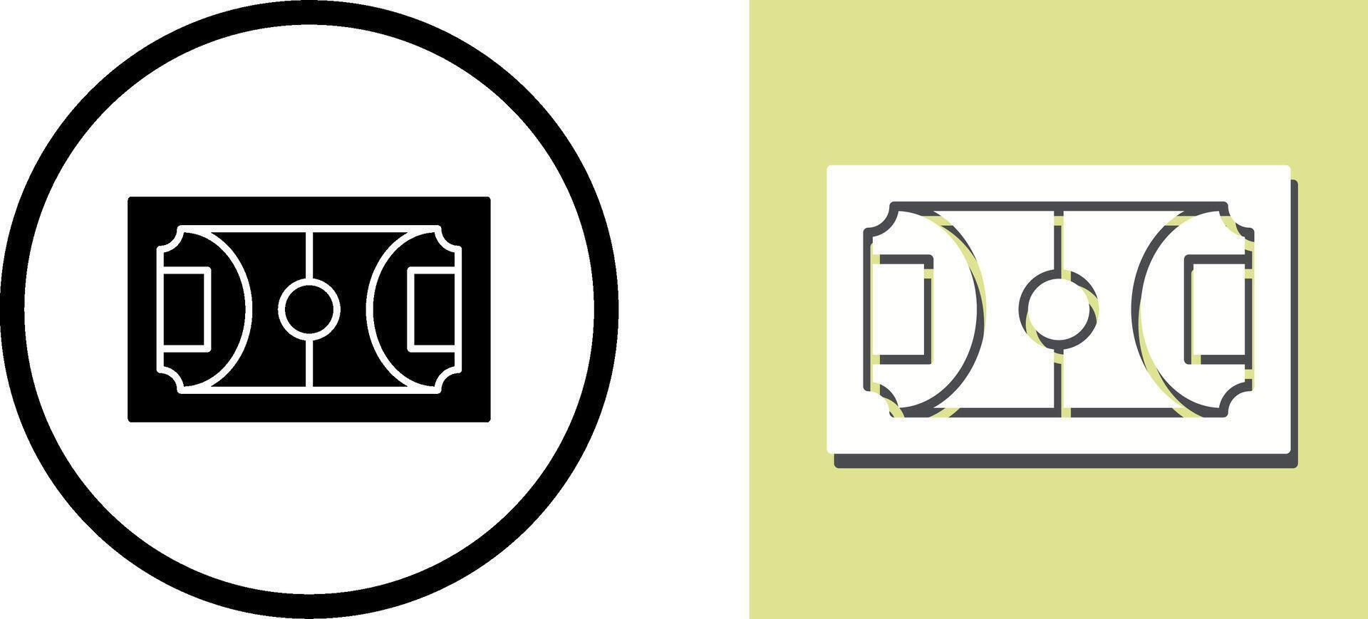 Football Field Icon Design vector