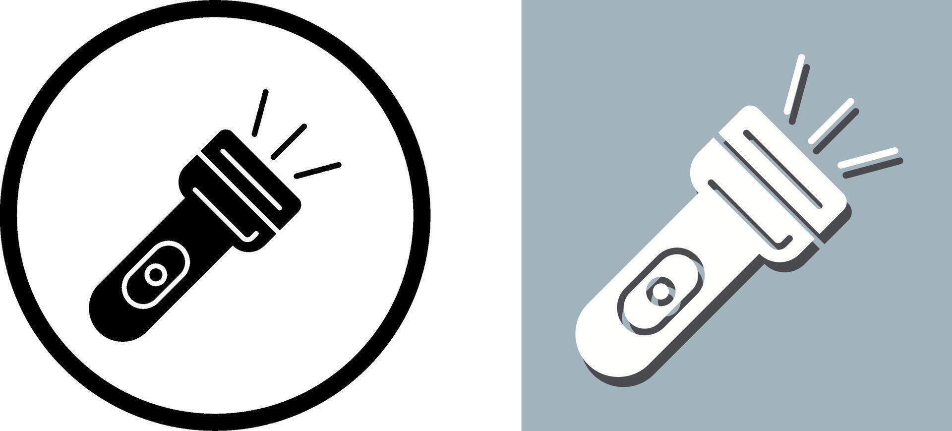 Flash Light Icon Design vector
