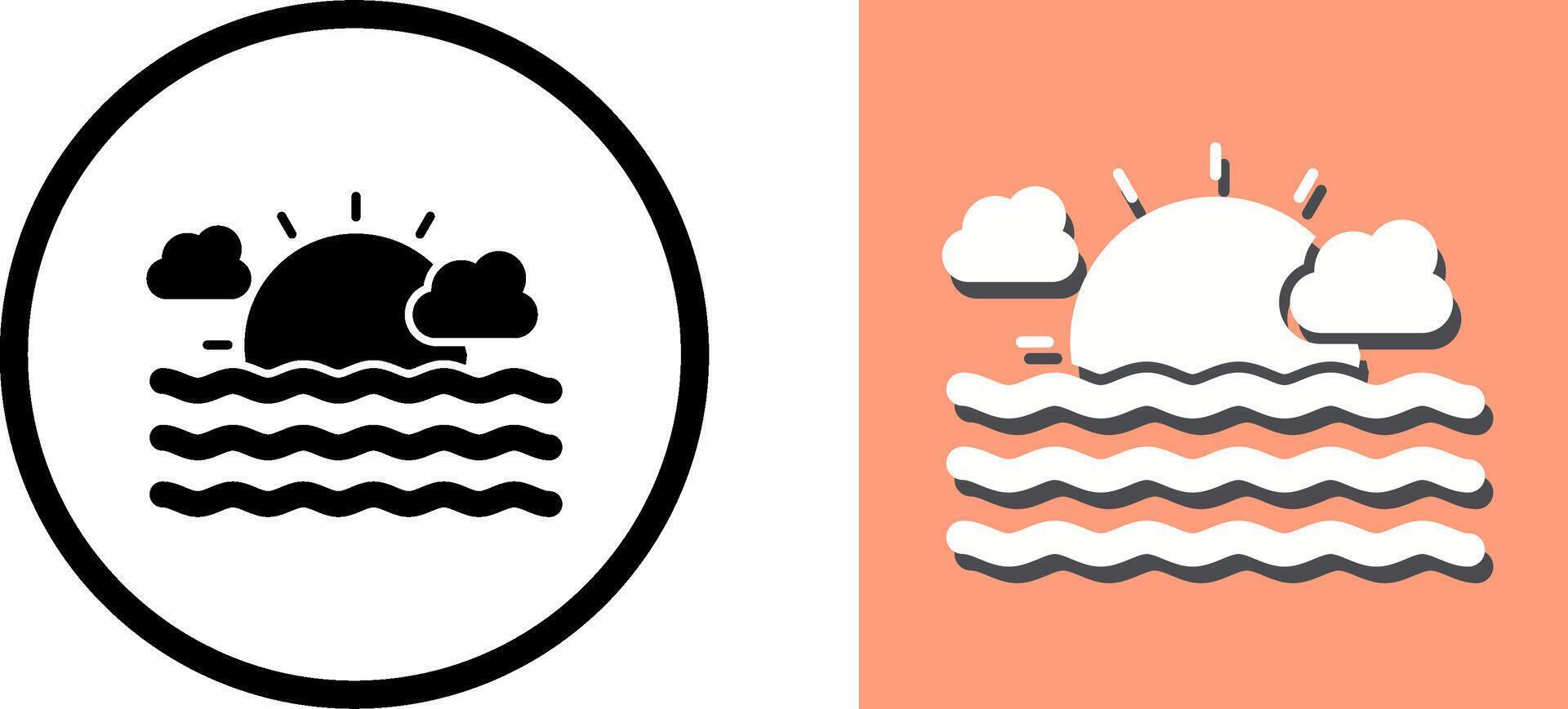 Sea Icon Design vector