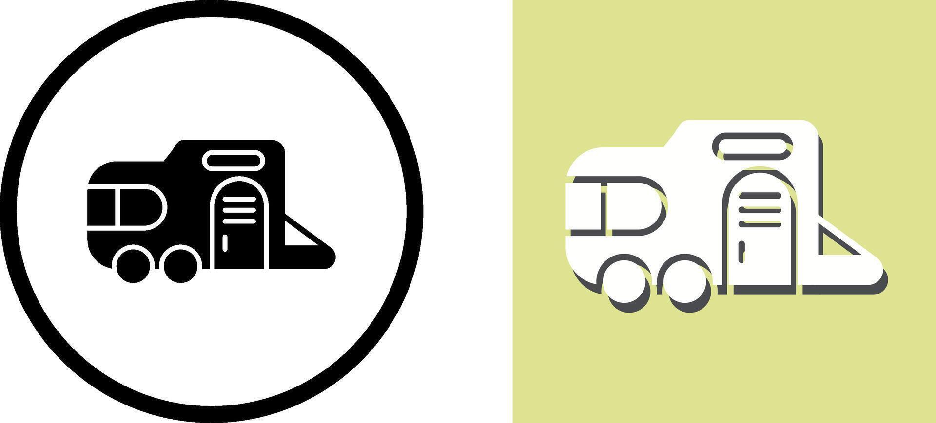 Caravan Icon Design vector