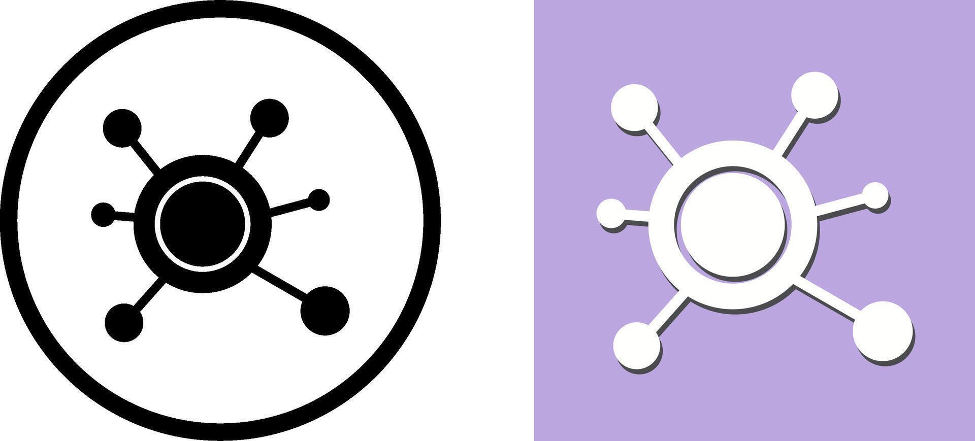 Molecule Icon Design vector