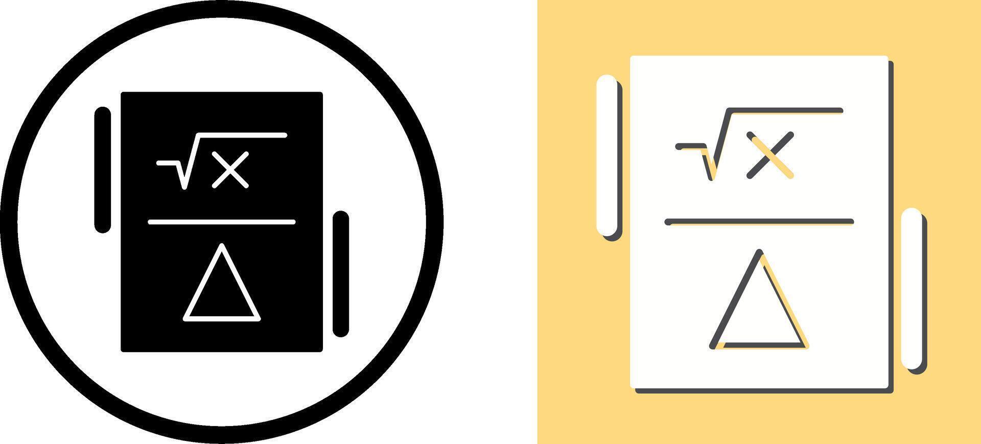 Formula Icon Design vector