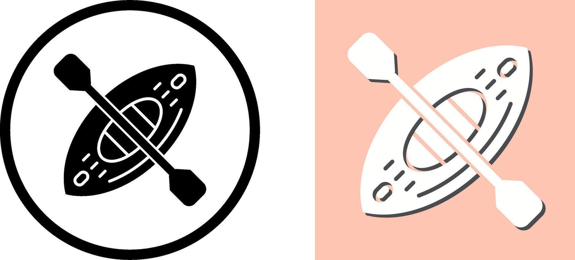 Kayak Icon Design vector