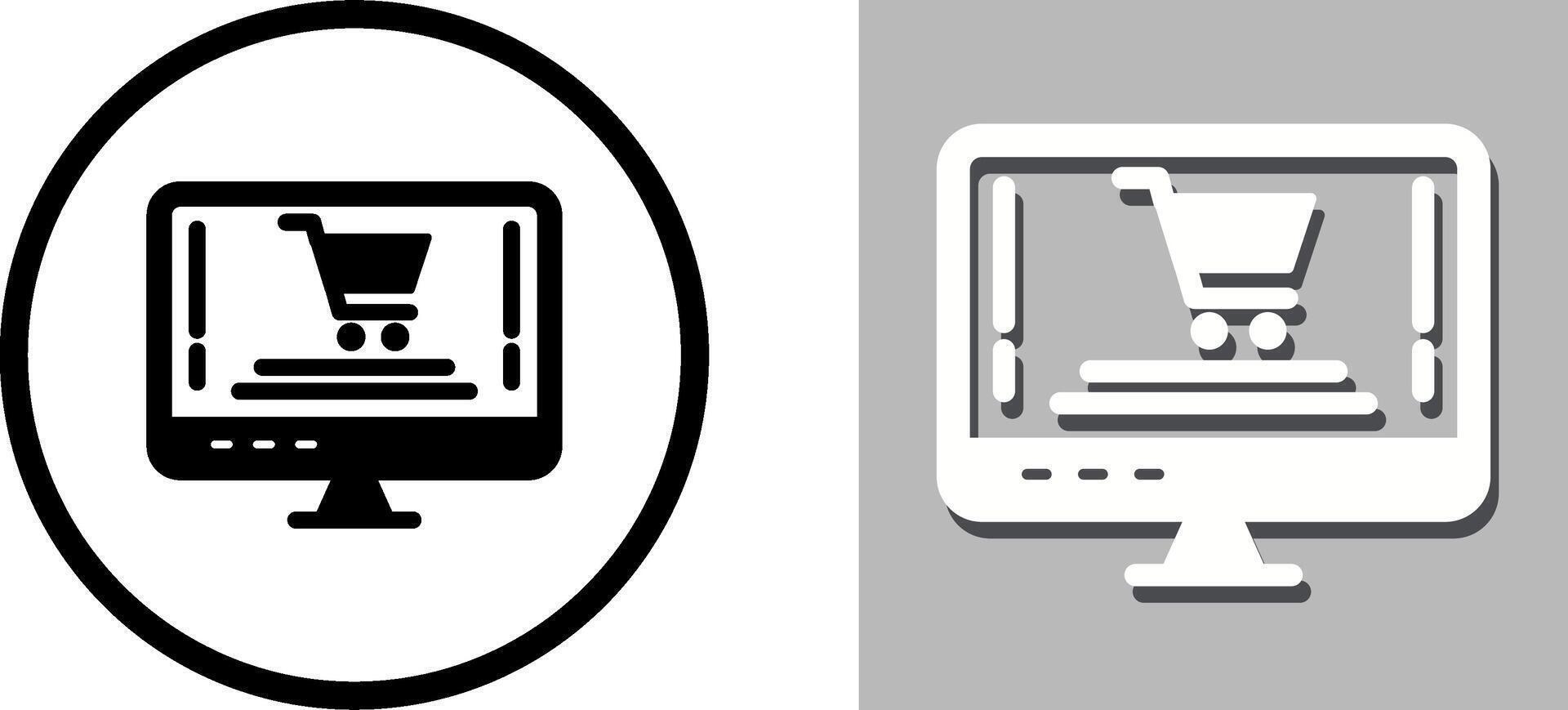 Online Shopping Icon Design vector