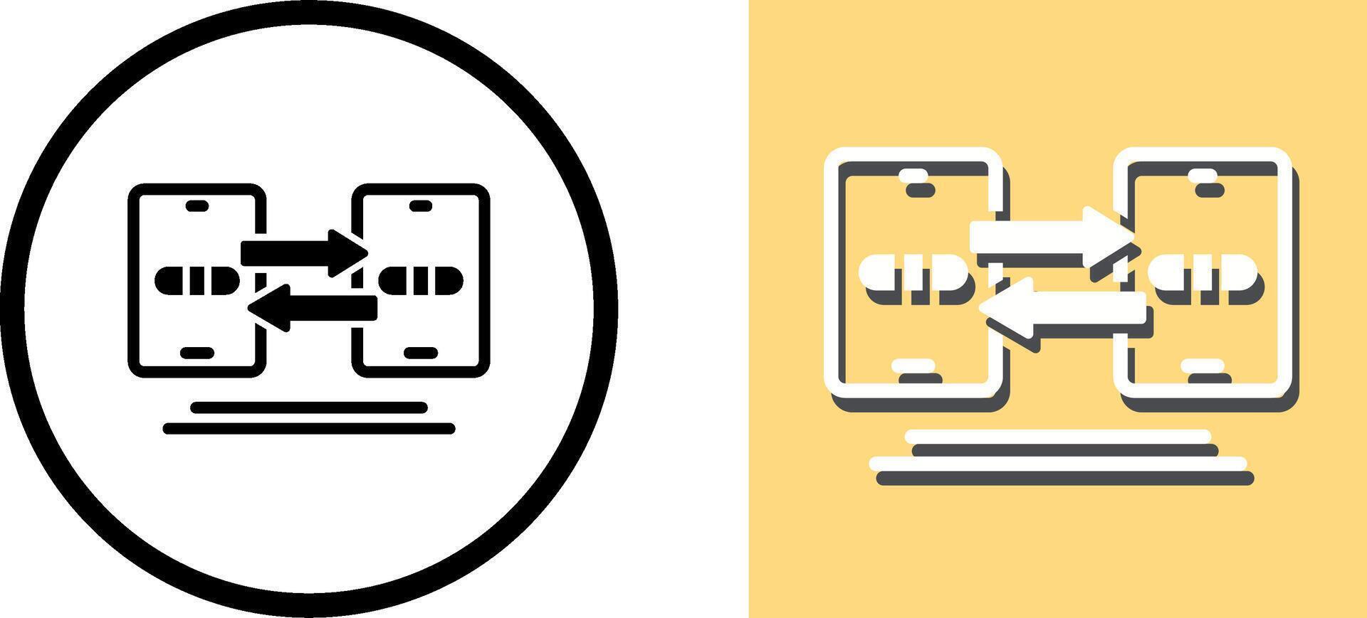 Data Synchronization Icon Design vector