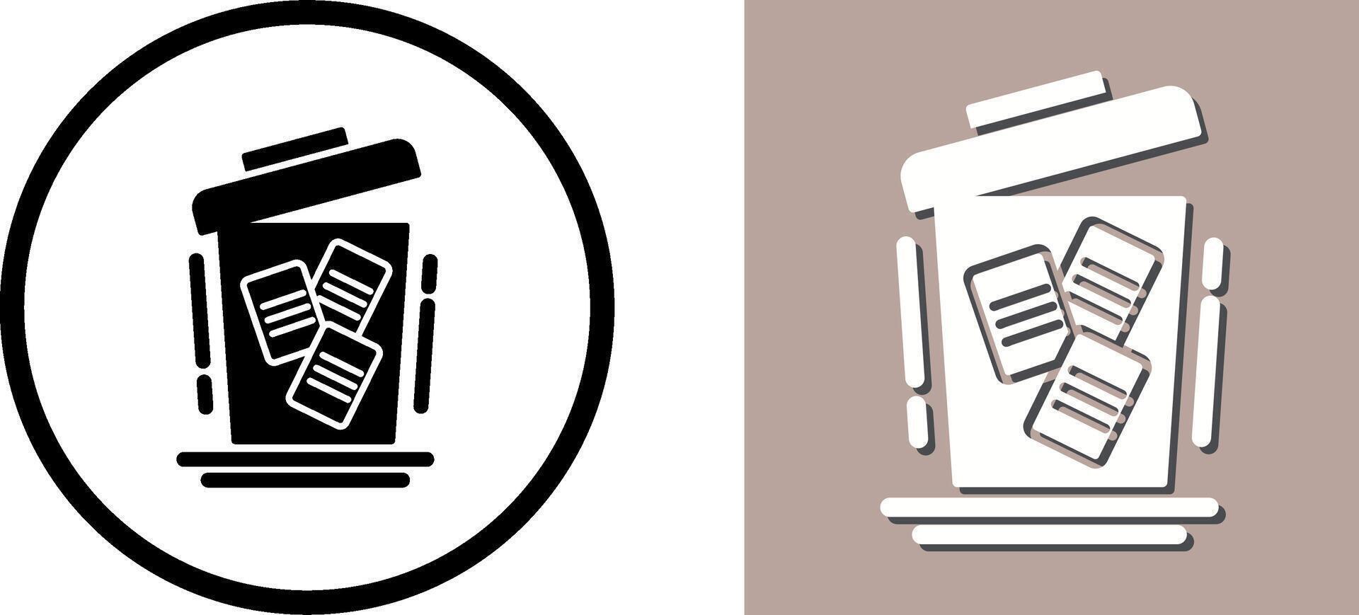 Delete Icon Design vector